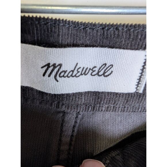Madewell Petite Wide-Leg Corduroy Pant 26P Black Coal | Super Stretch NX240 - Picture 5 of 7